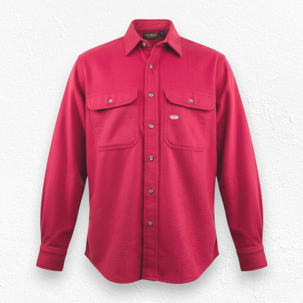 Vintage 90s OshKosh B’gosh Red Heritage Workwear Shirt USA Made Size Medium NWOT